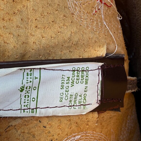 Never Worn Vintage Rancho Viejo Men's Western Cowboy Boots 7 1/2 Women's 9 - Picture 9 of 16